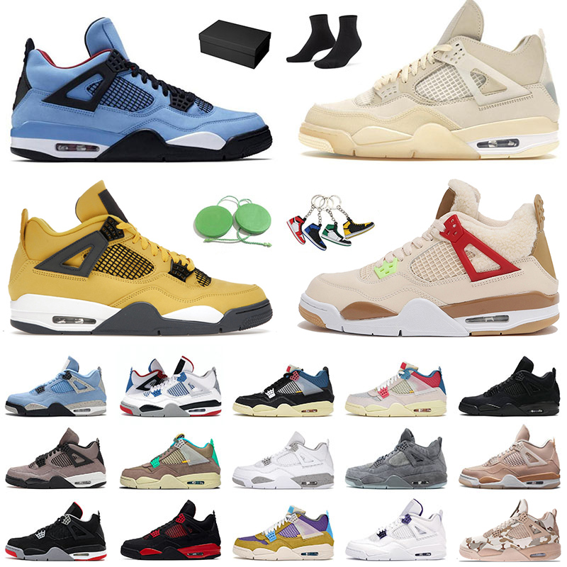 With Box Jumpman 4 4s IV Basketball Shoes White Off Sail Travis Scott Cactus Jack University Blue Oreo Black Cat Lightning Men Women Designer Sneakers Trainers, 36-47
With Box Jumpman 4 4s IV Basketball Shoes White Off Sail Travis Scott Cactus Jack University Blue Oreo Black Cat Lightning Men Women Designer Sneakers Trainers, 36-47