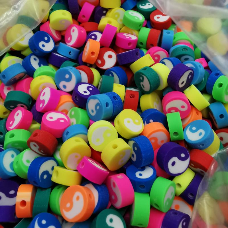 Other 100 Pieces 10mm Diy Polymer Clay Round Double Side Loose Spacer Beads. Bead For Woman Man Handmadejewelry Making Accessories
Other 100 Pieces 10mm Diy Polymer Clay Round Double Side Loose Spacer Beads. Bead For Woman Man Handmadejewelry Making Accessories