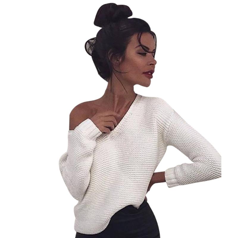 Women' Sweaters Women Long Sleeve Knit Strapless Sweater Knitting Ultra Loose Short Pullover Winner Warm Wholesale And Drop, White
Women' Sweaters Women Long Sleeve Knit Strapless Sweater Knitting Ultra Loose Short Pullover Winner Warm Wholesale And Drop, White