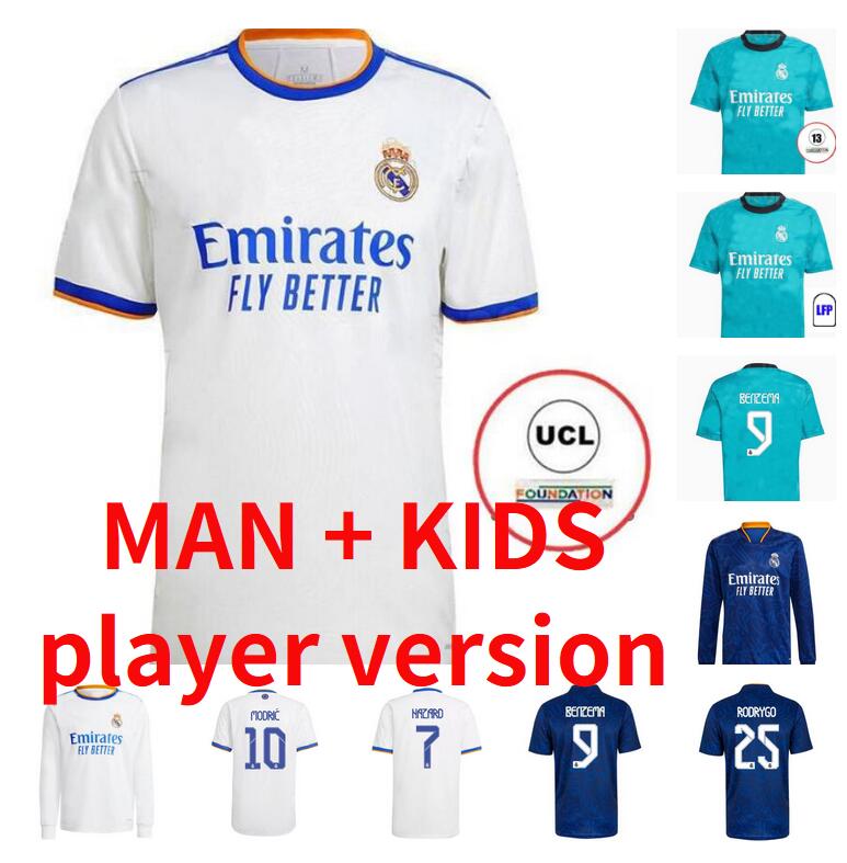 Top thailand BENZEMA REAL MADRID jerseys 21 22 fans player version soccer football shirts ALABA HAZARD CASEMIRO MODRIC MARCELO camiseta 2021 2022
Top thailand BENZEMA REAL MADRID jerseys 21 22 fans player version soccer football shirts ALABA HAZARD CASEMIRO MODRIC MARCELO camiseta 2021 2022
