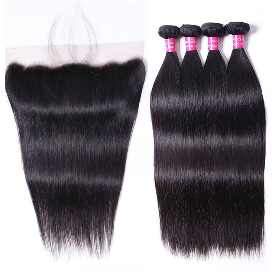 Silky Straight Brazilian Bundles 4Pcs/lot Human Hair Weaves with 13x4 Lace Frontal Peruvian Virgin Wefts Wholesale 10-30 inch, Natural color
Silky Straight Brazilian Bundles 4Pcs/lot Human Hair Weaves with 13x4 Lace Frontal Peruvian Virgin Wefts Wholesale 10-30 inch, Natural color