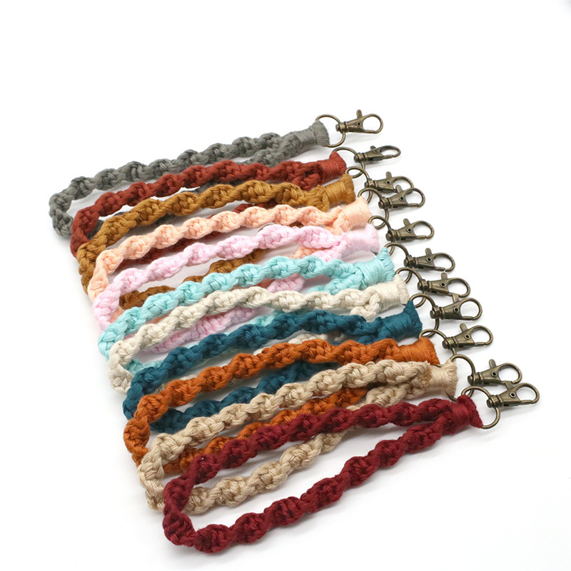 Boho Bag Accessories Macrame Wristlet Keychains Wrist Lanyard Strap Keyring Bracelet Assorted Color Macrames Braided Key Fob
Boho Bag Accessories Macrame Wristlet Keychains Wrist Lanyard Strap Keyring Bracelet Assorted Color Macrames Braided Key Fob