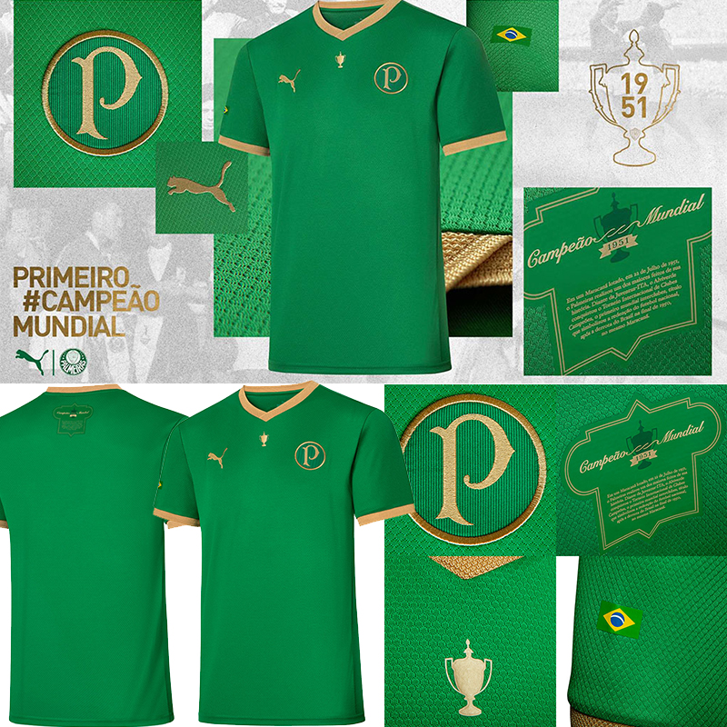 Palmeiras 21/22 Special Edition soccer jerseys classic commemorate the 70th anniversary of the 1951 Copa Rio win. 2021 2022 camisetas de fút, Black;yellow
Palmeiras 21/22 Special Edition soccer jerseys classic commemorate the 70th anniversary of the 1951 Copa Rio win. 2021 2022 camisetas de fút, Black;yellow