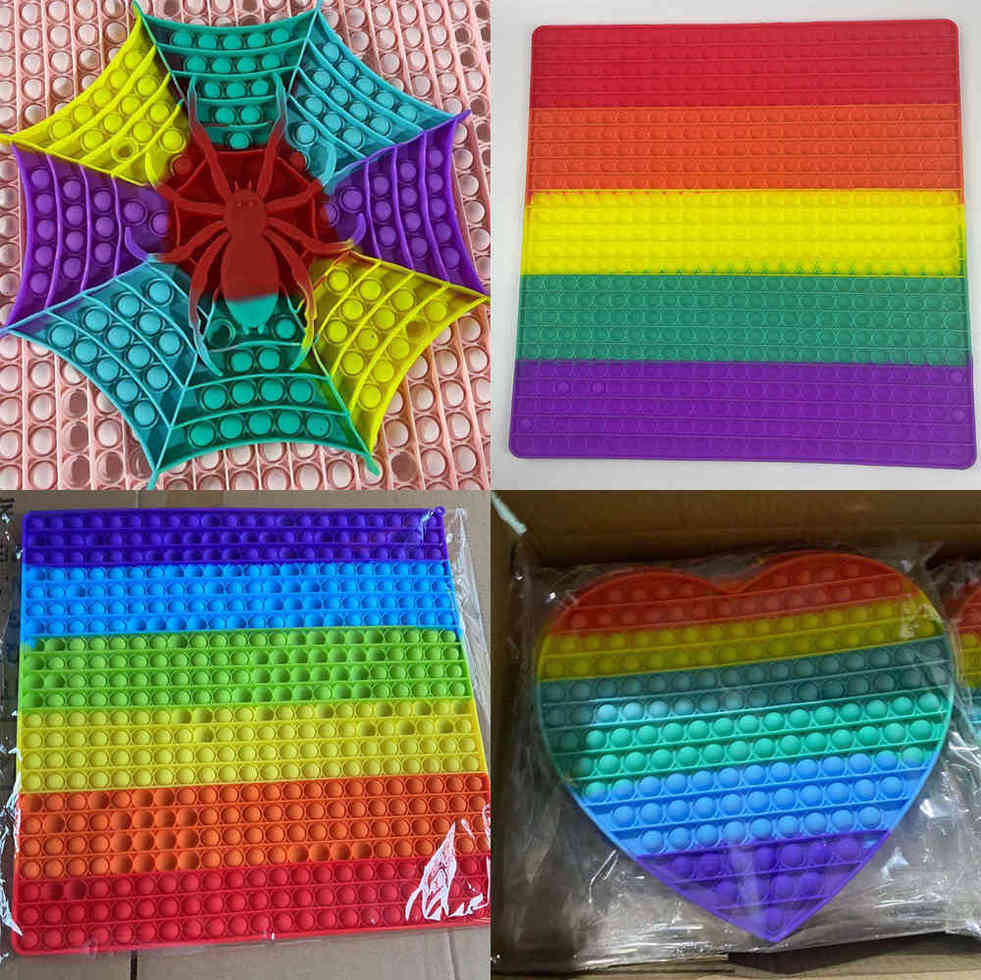 30CM 40CM Spider Web Cartoon Cat Square Heart Shape Poo-its Giant Large Fidget Jigsaw Puzzle Large Giant Jumbo Rainbow Push Pop Bubbles Popper Finger Toys G70ESWR
30CM 40CM Spider Web Cartoon Cat Square Heart Shape Poo-its Giant Large Fidget Jigsaw Puzzle Large Giant Jumbo Rainbow Push Pop Bubbles Popper Finger Toys G70ESWR