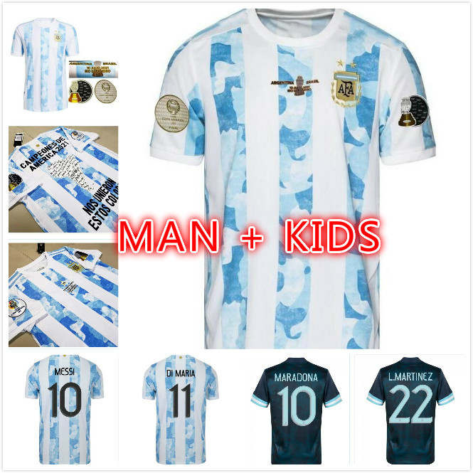 Player Fans Version Argentina Soccer JerseyS 20 21 Copa America Home Away Football Shirts 2021 MESSI DYBALA LO CELSO National Team MARADONA Men + Kids kit uniforms, 21/22
Player Fans Version Argentina Soccer JerseyS 20 21 Copa America Home Away Football Shirts 2021 MESSI DYBALA LO CELSO National Team MARADONA Men + Kids kit uniforms, 21/22
