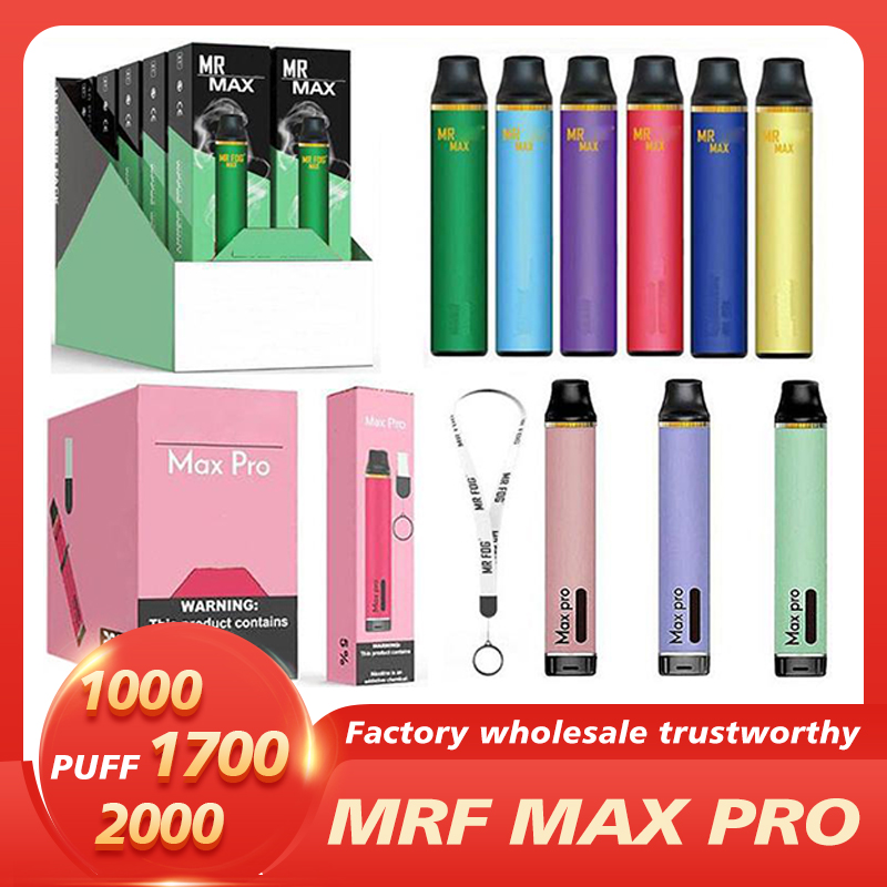 Max Pro Disposable Device Kits Cigarette 1000/1700/2000 Puffs 900mAh Vape Pen 5ml Portable Vaporizer PK Bang Xxl Air Lux Geer Factory wholes
Max Pro Disposable Device Kits Cigarette 1000/1700/2000 Puffs 900mAh Vape Pen 5ml Portable Vaporizer PK Bang Xxl Air Lux Geer Factory wholes