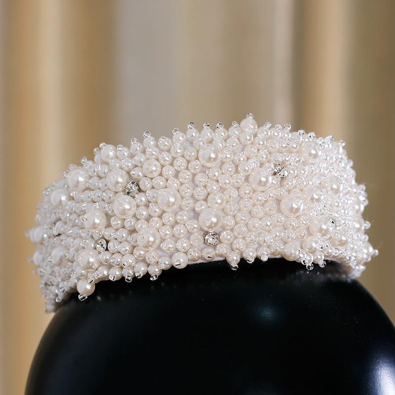 Hair Clips & Barrettes Retro Bridal Bead Hairband Pearl Satin Banquet Wear Korean Wedding Accessories, Golden;silver
Hair Clips & Barrettes Retro Bridal Bead Hairband Pearl Satin Banquet Wear Korean Wedding Accessories, Golden;silver