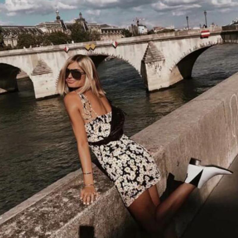 Summer yellow mini dress women spaghetti strap party sexy vestidos elegant floral es korean fashion clothing 210521