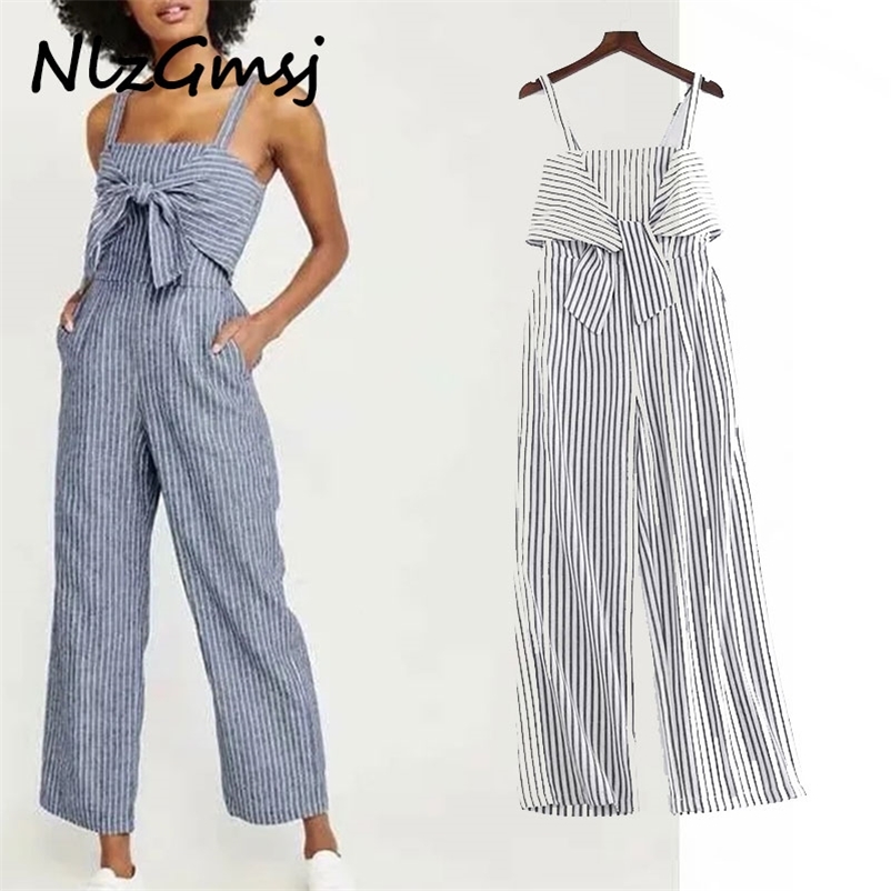 Jumpsuit Spaghetti Strap Party Wide Leg Rompers Striped Plus Size Overalls 04 210628, As picture
Jumpsuit Spaghetti Strap Party Wide Leg Rompers Striped Plus Size Overalls 04 210628, As picture