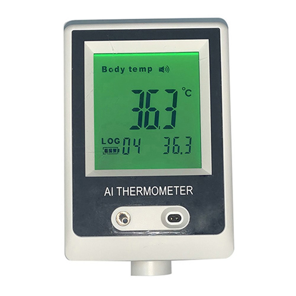 A8 Wall Mount Infrared Thermometer Gauge Indicator Non Contact Hygrometer Voice Broadcast Indoor Outdoor Automatic Temperature Sensor
