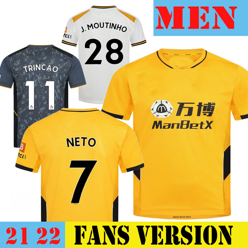 21 22 WolvesS Soccer Jerseys RAUL NETO NEVES Home 2021 2022 Wolverhampton Yellow Away Third 3rd Football Shirts PODENCE WANDERERS ADAMA COADY Men Set Uniform Kids Kit, Away no patch
21 22 WolvesS Soccer Jerseys RAUL NETO NEVES Home 2021 2022 Wolverhampton Yellow Away Third 3rd Football Shirts PODENCE WANDERERS ADAMA COADY Men Set Uniform Kids Kit, Away no patch
