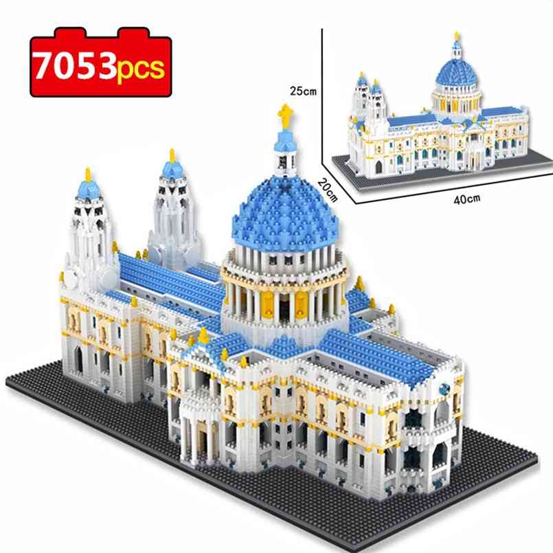 7053Pcs St Paul's Cathedral Model Building Blocks 3D London City Church Mini Micro Block Bricks World Architecture Diy Toys Gift 210901
7053Pcs St Paul's Cathedral Model Building Blocks 3D London City Church Mini Micro Block Bricks World Architecture Diy Toys Gift 210901