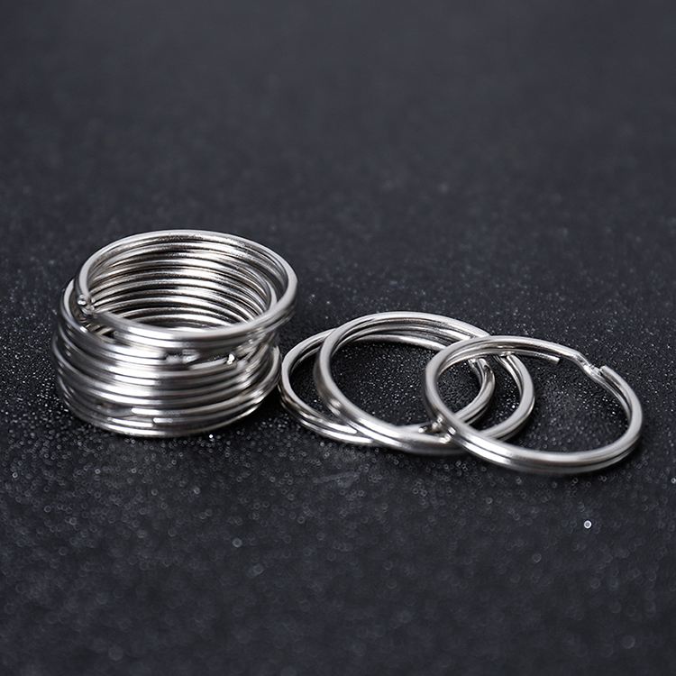 100pcs/Lot Silver Color Metal Key Holder Split Rings DIY Keychain Accessories Key Ring For Keychain open easily and no deformation