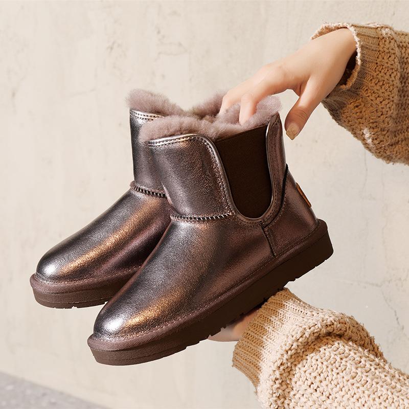 Boots Snow For Women 2021 Leather Winter Shoes Woman Flats Wool Ankle Female Casual Platforms Heels Women's Luxury, Black
Boots Snow For Women 2021 Leather Winter Shoes Woman Flats Wool Ankle Female Casual Platforms Heels Women's Luxury, Black