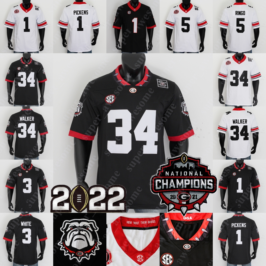 2021 Champions Football Jersey Stetson Bennett IV Kendall Milton Zamir White Brock Bowers Ladd McConkey J. Davis James Cook Kelee Ringo Travon Walker George Pickens, White-champions patch
2021 Champions Football Jersey Stetson Bennett IV Kendall Milton Zamir White Brock Bowers Ladd McConkey J. Davis James Cook Kelee Ringo Travon Walker George Pickens, White-champions patch