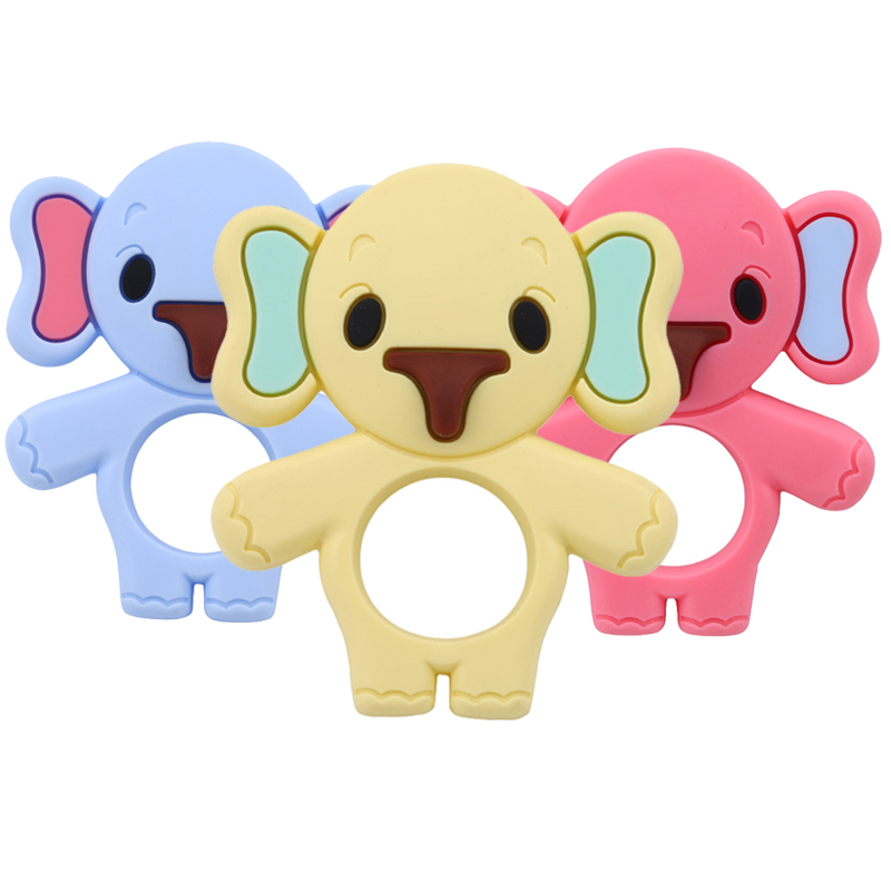 Animal Elephant Silicone Teether Baby Teething Beads Toy DIY Chew Food Grade Silicone Teethers
Animal Elephant Silicone Teether Baby Teething Beads Toy DIY Chew Food Grade Silicone Teethers