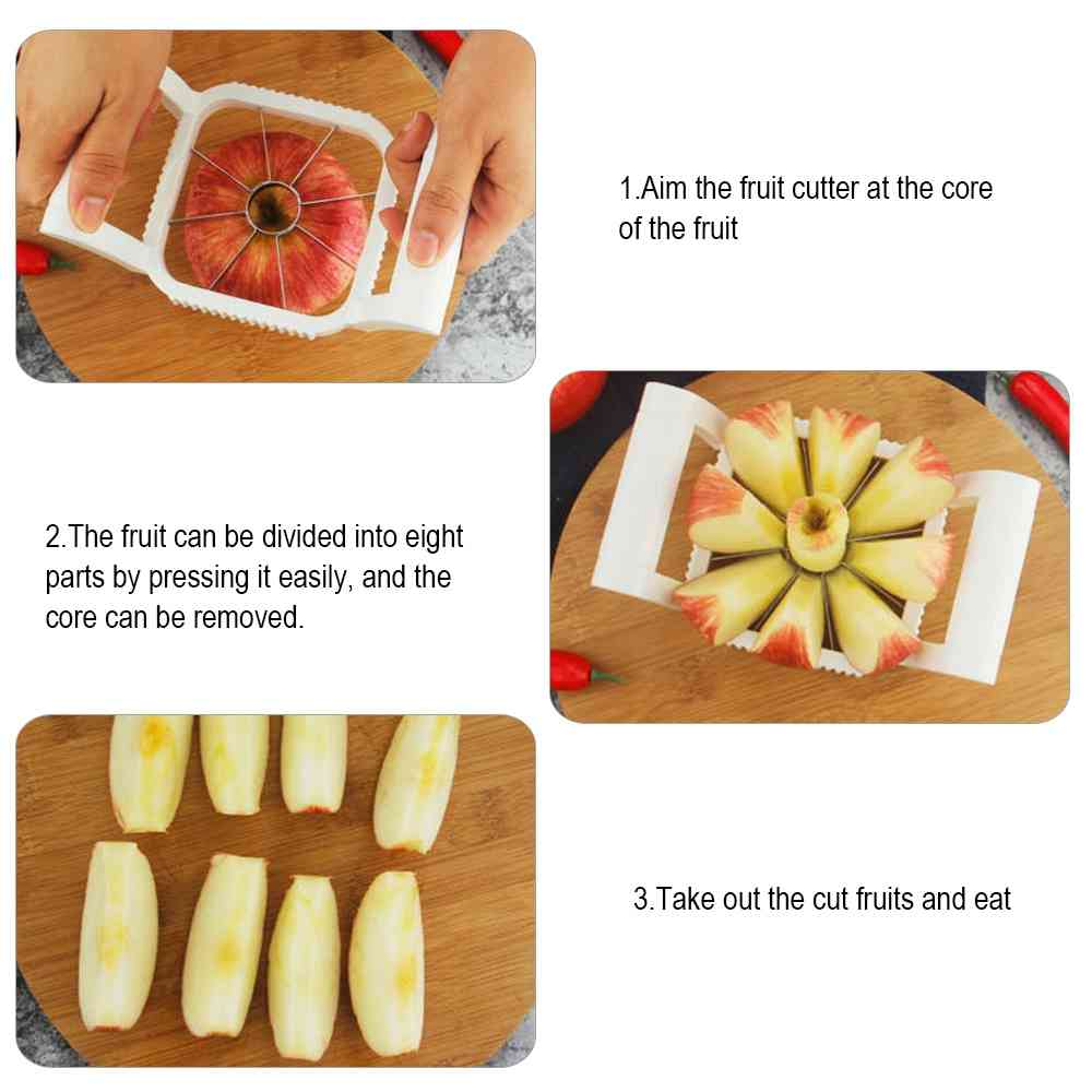 3pcs/Set Vegetable Fruit Cutter Stainless Steel Shredders Potato Chips Pear French Fries Cutter Tools Kitchen Accessories