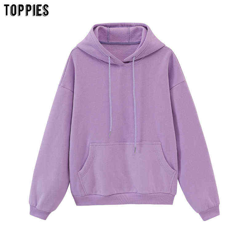 toppies womens fleece hoodies sweatshirts oversized sweatshirt winter clothes Korean 211109