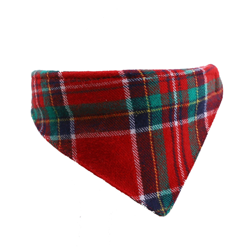 Dog Bandana Christmas Plaid Pet Scarf Triangle Bibs Kerchief Pets Accessories Bib For Small Medium Large Dogs Xmas Gift BH5425 TYJ