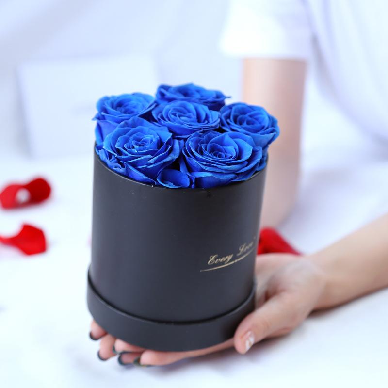 Eternal Life Flower Immortal Rose With Hug Bucket Box Gift Preserved In Set Mother's Day Romantic Valentines Decorative Flowers & Wreaths