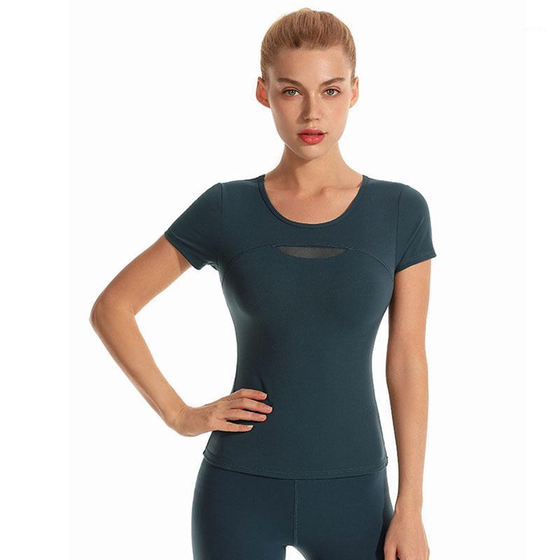Yoga Outfit Solid Color Breathable Shirt Women Fitness Short Sleeve Crop Top Workout Tops Gym Clothes Running T-Shirts, 02
Yoga Outfit Solid Color Breathable Shirt Women Fitness Short Sleeve Crop Top Workout Tops Gym Clothes Running T-Shirts, 02