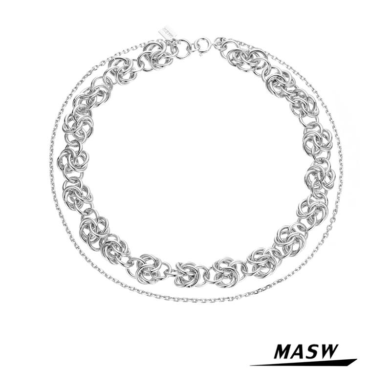 Chokers MASW Original Design Metallic Choker Necklace Silvery Plating Hip Hop Fashion Women Trendy Jewelry Gifts
Chokers MASW Original Design Metallic Choker Necklace Silvery Plating Hip Hop Fashion Women Trendy Jewelry Gifts