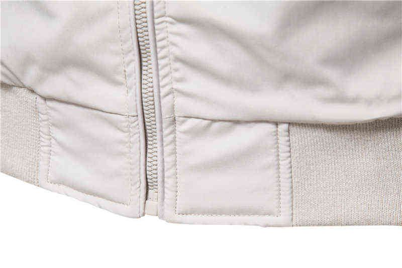 AIOPESON Solid Color Baseball Jacket Men Casual Stand Collar Bomber s Jackets Autumn High Quality Slim Fit for 211110