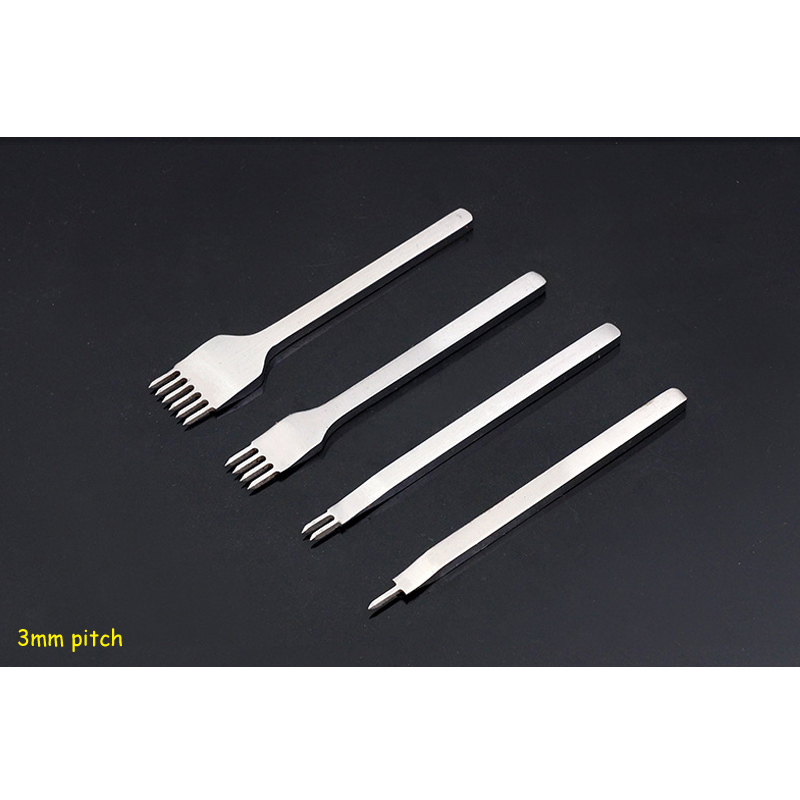 Hole Punches Handmade Leather Tool Home Sewing 1 Pcs Punching Lacing Stitching Punch 3/4/5/6mm Leather Craft Tools 1/2/4/6 Prong