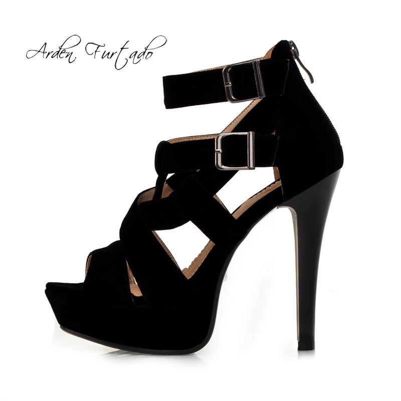 Arden Furtado 2021 Summer Sexy High Heels 13cm Stilettos Platform Black Suede Evening Party Shoes Peep Toe Fashion Sandals Women
Arden Furtado 2021 Summer Sexy High Heels 13cm Stilettos Platform Black Suede Evening Party Shoes Peep Toe Fashion Sandals Women