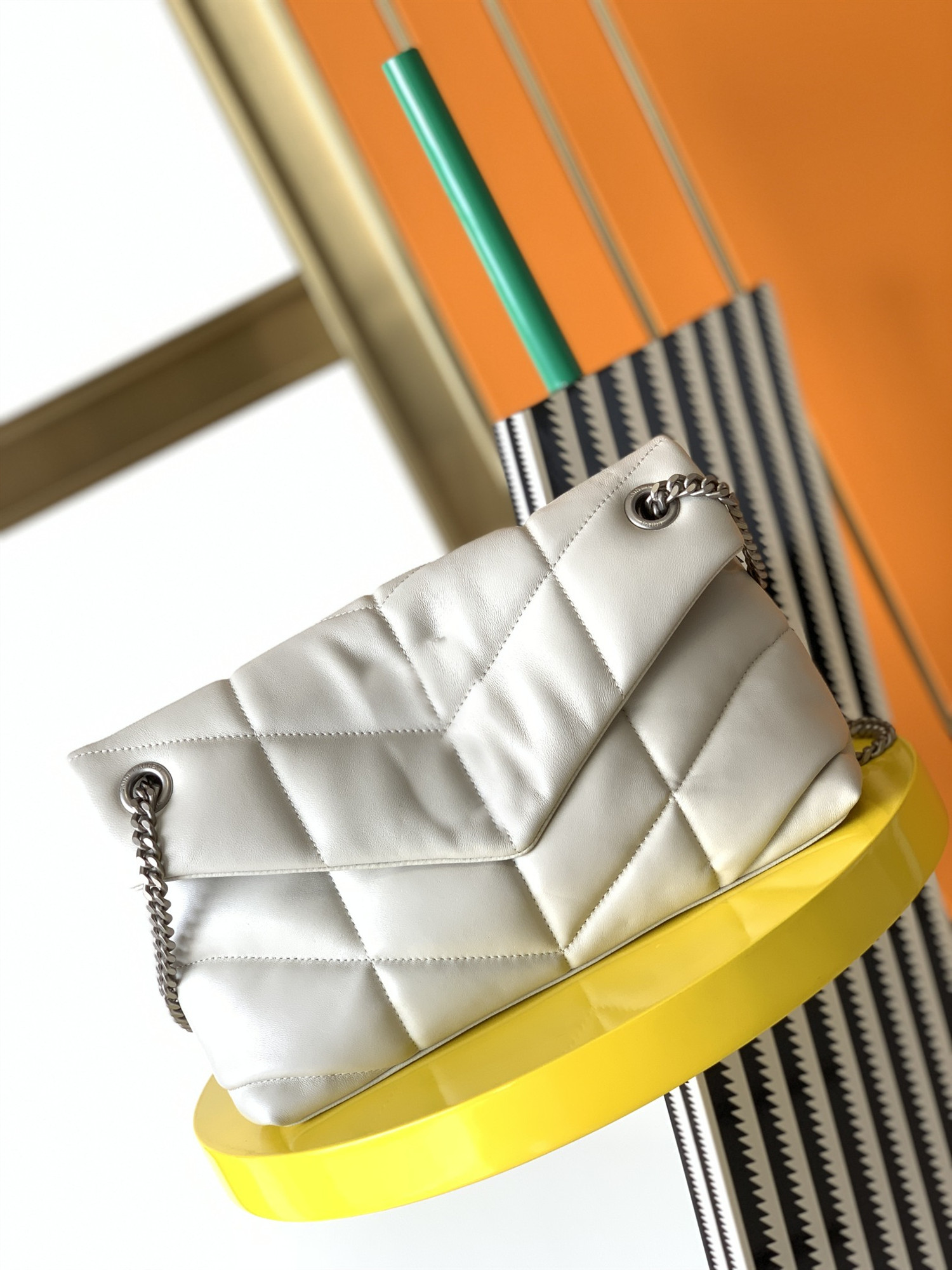 Mona_bag Leather clutch handbags for women Evening Bags fashion chain purse lady shoulder handbag presbyopic crossbody messenger bag 29cm, White with gold hardware
Mona_bag Leather clutch handbags for women Evening Bags fashion chain purse lady shoulder handbag presbyopic crossbody messenger bag 29cm, White with gold hardware