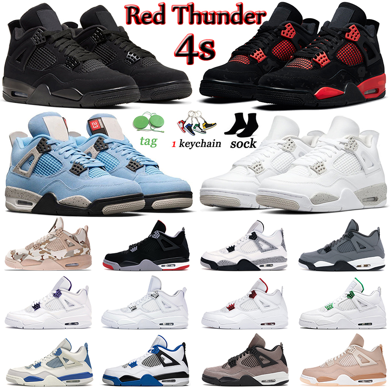 Newest 4s Men Basketball Shoes 4 JUMPMAN Red Thunder Black Cat Bred White Oreo University Blue Metallic Pack Pine Green Mens Women Trainers
Newest 4s Men Basketball Shoes 4 JUMPMAN Red Thunder Black Cat Bred White Oreo University Blue Metallic Pack Pine Green Mens Women Trainers
