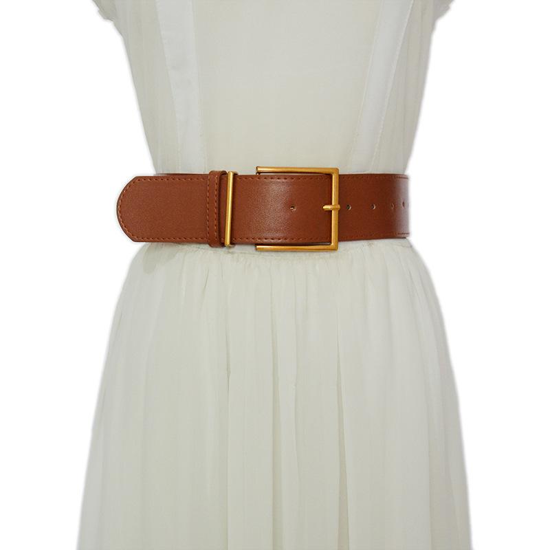 Belts Women Wide Waist Belt Vintage Big Pin Buckle Black For Jeans Brown PU Faux Leather Strap Ladies Dress Waistbands
Belts Women Wide Waist Belt Vintage Big Pin Buckle Black For Jeans Brown PU Faux Leather Strap Ladies Dress Waistbands
