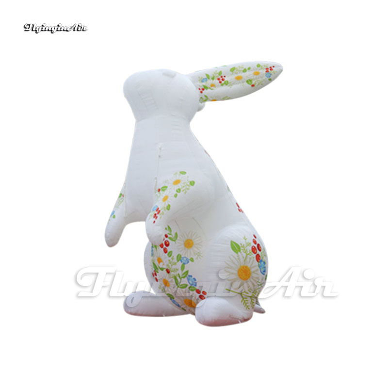 Outdoor Parade Performance Inflatable Rabbit 3m/4m/5m Height Easter Character Air Blown Bunny For Event