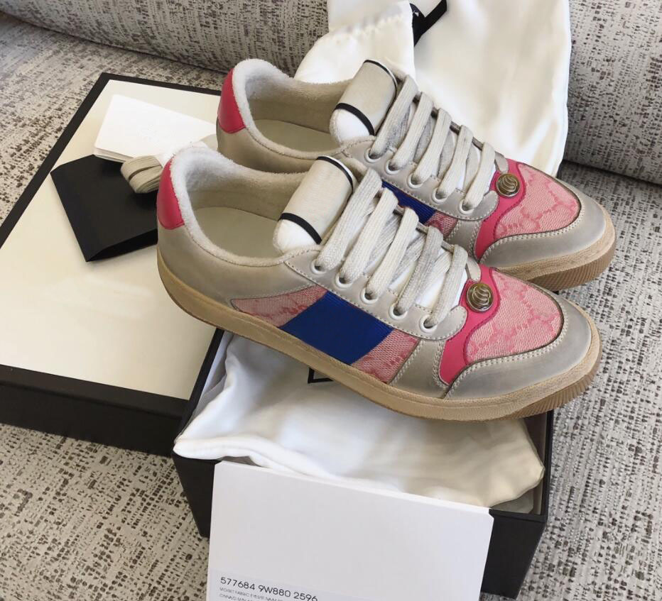 Designer Luxury Dirty Casual Shoes Women Men Screener Sneakers Sports Shoe Ace Retro Green Red Stripe Classic sneaker Top Quality, Clear 9
Designer Luxury Dirty Casual Shoes Women Men Screener Sneakers Sports Shoe Ace Retro Green Red Stripe Classic sneaker Top Quality, Clear 9