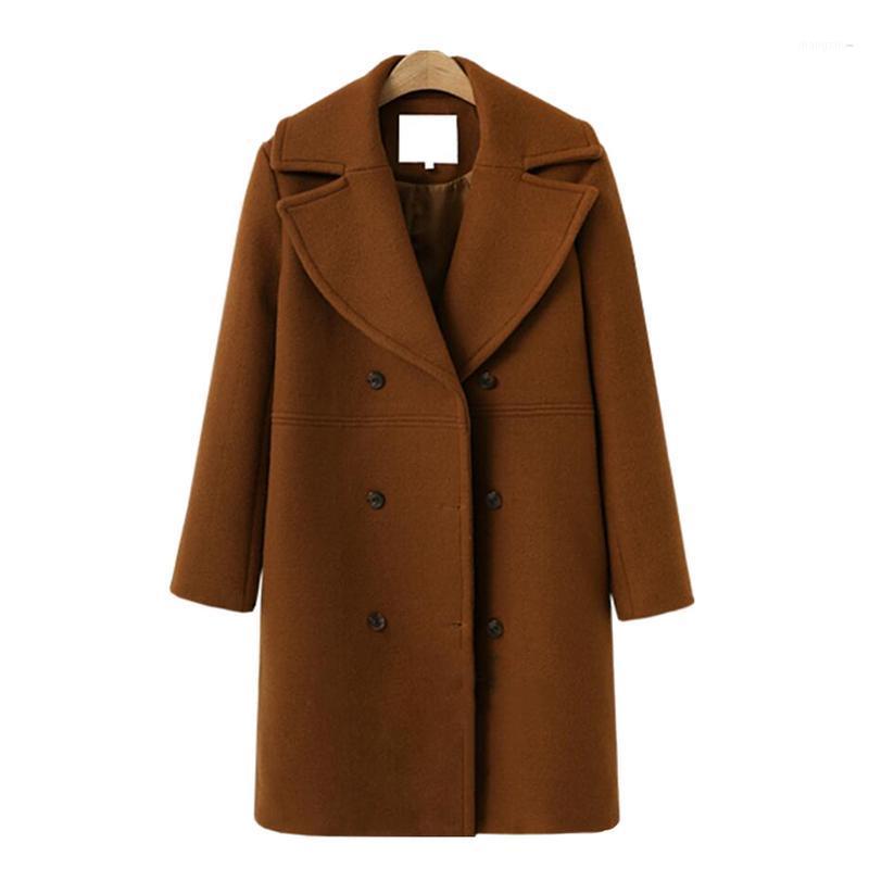 Casual Fashion Winter Coat Jacket Large Size Wool Woolen Vintage Coats Long For Women Female Cardigan Double Breasted Warm, Black
Casual Fashion Winter Coat Jacket Large Size Wool Woolen Vintage Coats Long For Women Female Cardigan Double Breasted Warm, Black