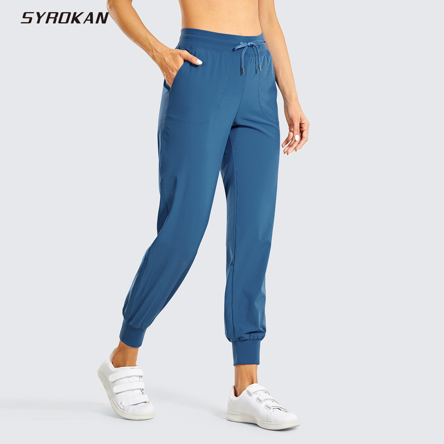 Lightweight Joggers SYROKAN Women's Pants Drawstring Workout Running Pants Elastic Waist with Pockets, R408a-1 black
Lightweight Joggers SYROKAN Women's Pants Drawstring Workout Running Pants Elastic Waist with Pockets, R408a-1 black