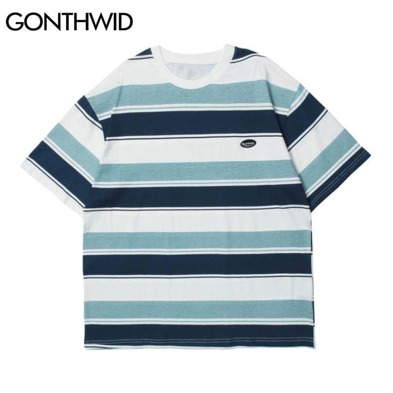 Tshirts Streetwear Men Summer Color Block Striped Short Sleeve Tees Harajuku Casual Hip Hop Cotton T-Shirts Loose Tops 210602, Blue
Tshirts Streetwear Men Summer Color Block Striped Short Sleeve Tees Harajuku Casual Hip Hop Cotton T-Shirts Loose Tops 210602, Blue