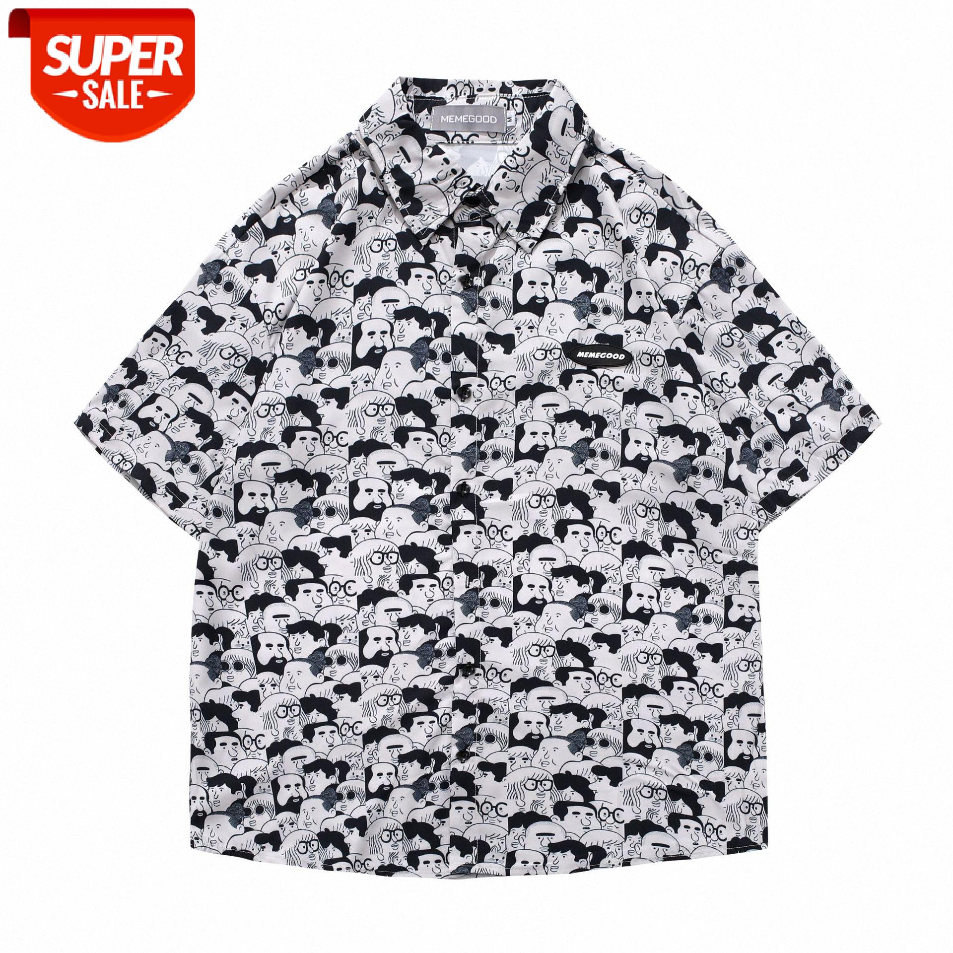 Character full-print short-sleeved shirt male loose bf port romantic couple five-point sleeve #M69Y, White;black
Character full-print short-sleeved shirt male loose bf port romantic couple five-point sleeve #M69Y, White;black