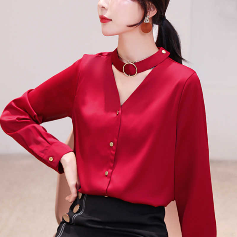 Blusas Mujer De Moda V-neck Chiffon Blouse Shirt Women Tops Long Sleeve Blouse Women Womens Tops And Blouses Clothes C516 210602, Black
Blusas Mujer De Moda V-neck Chiffon Blouse Shirt Women Tops Long Sleeve Blouse Women Womens Tops And Blouses Clothes C516 210602, Black