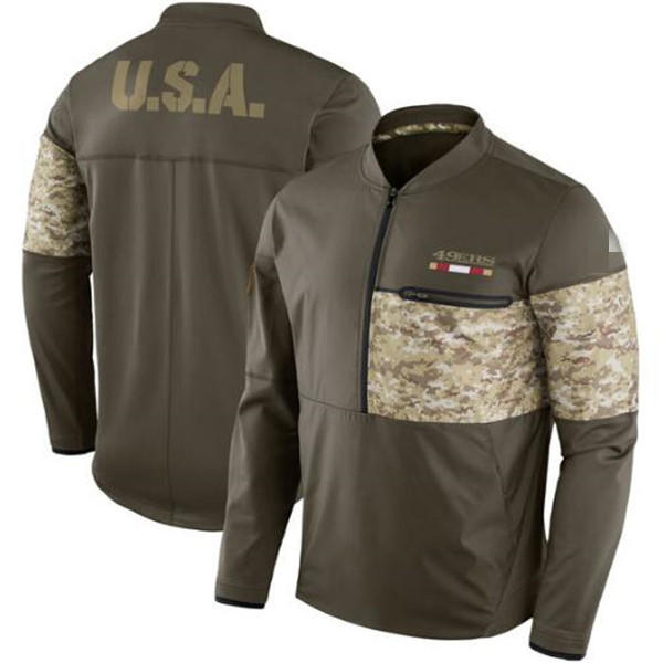 Men San Francisco Hot Style 49er Authentic Sweatshirt Vintage Salute to Service Sideline Half-Zip Pullover Jacket
Men San Francisco Hot Style 49er Authentic Sweatshirt Vintage Salute to Service Sideline Half-Zip Pullover Jacket