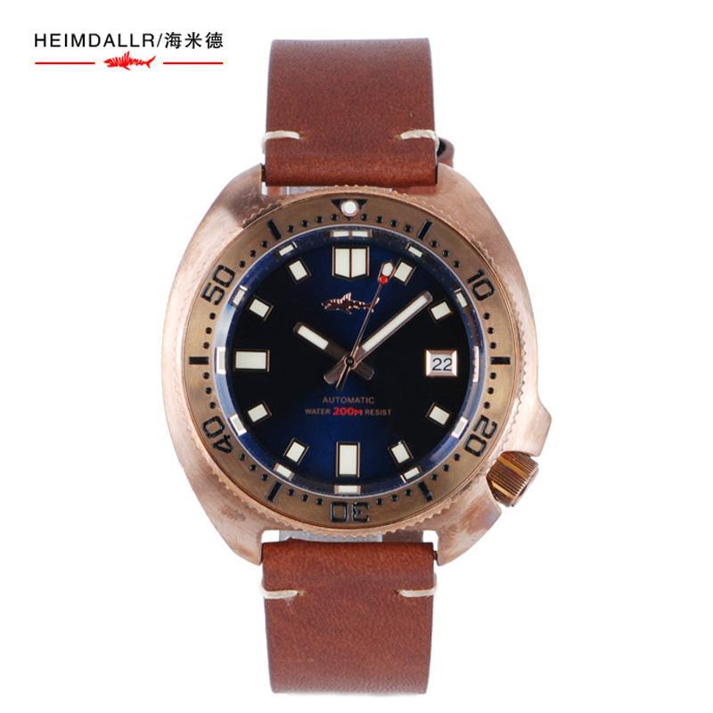 Wristwatches Heimdallr Arrival Mens Automatic Watches CUSN8 Brozne Pin Buckle Sapphire Glass Water Resistant NH35 C3 Green Luminous Watch, Black dial
Wristwatches Heimdallr Arrival Mens Automatic Watches CUSN8 Brozne Pin Buckle Sapphire Glass Water Resistant NH35 C3 Green Luminous Watch, Black dial