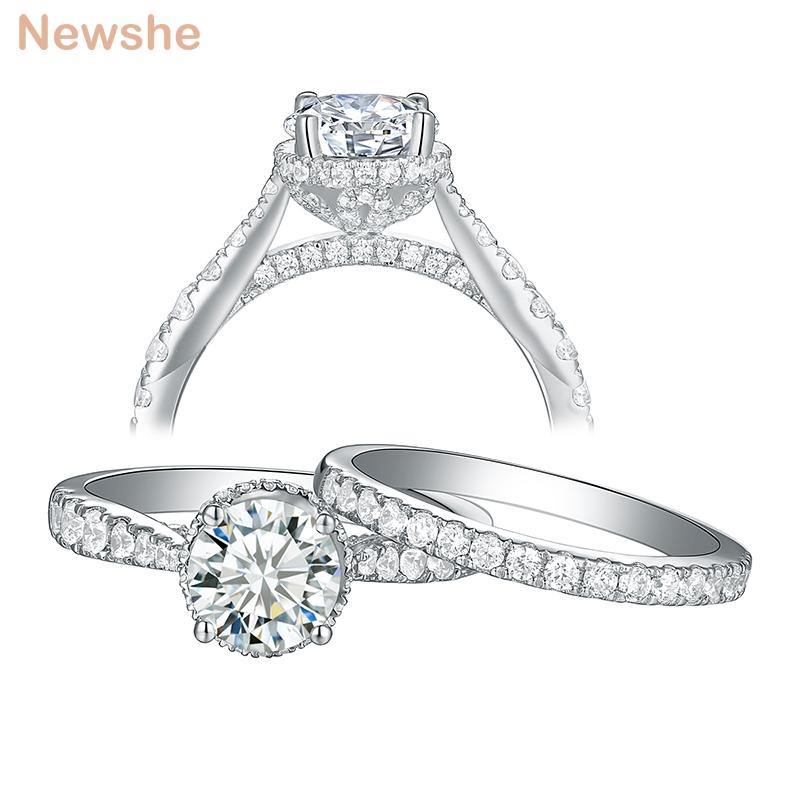 Cluster Rings She Womens' Wedding Engagement Ring Set 925 Sterling Silver Jewelry For Women 7mm 1.25Ct Round Cut Cubic Zircon 1R0052, Golden;silver
Cluster Rings She Womens' Wedding Engagement Ring Set 925 Sterling Silver Jewelry For Women 7mm 1.25Ct Round Cut Cubic Zircon 1R0052, Golden;silver