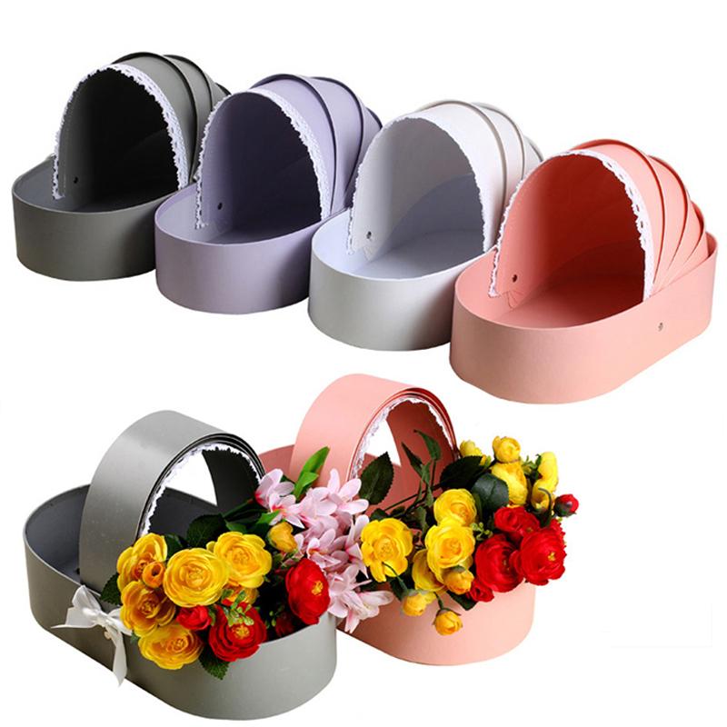 Gift Wrap 1PC Lace Ribbon Flower Box Cradle Boxes Bouquet Packing Boxe Wedding Valentines Day Supplies
Gift Wrap 1PC Lace Ribbon Flower Box Cradle Boxes Bouquet Packing Boxe Wedding Valentines Day Supplies