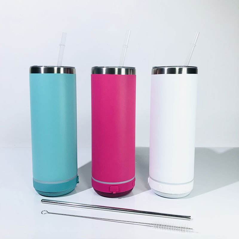 20oz Sublimation Straight Bluetooth Tumblers with Smart Wireless Creative Music Speaker Stainless Steel Waterproof Cup Portable Double Wall
20oz Sublimation Straight Bluetooth Tumblers with Smart Wireless Creative Music Speaker Stainless Steel Waterproof Cup Portable Double Wall