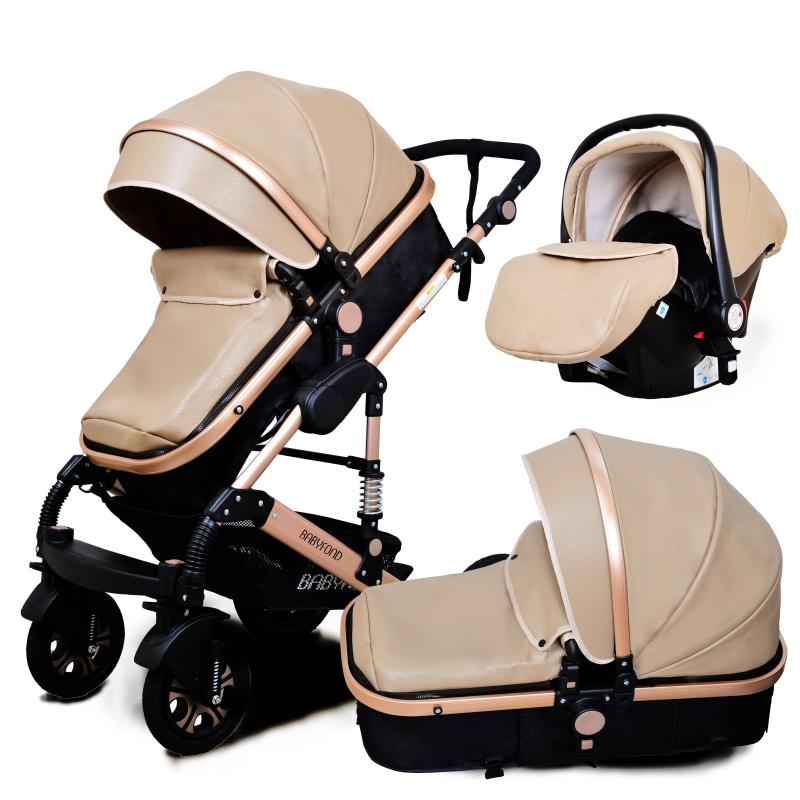 Strollers# Babyfond PU Pushchair High Landscape Baby Stroller 3 In 1 Born Pram Anti- All Terrain Reversible Bassinet
Strollers# Babyfond PU Pushchair High Landscape Baby Stroller 3 In 1 Born Pram Anti- All Terrain Reversible Bassinet