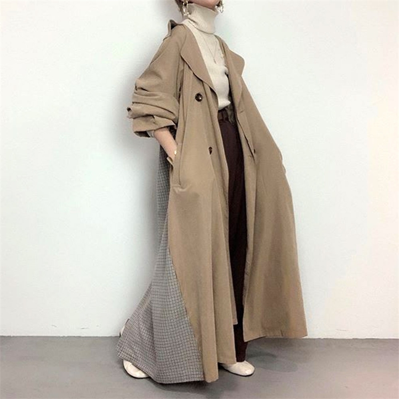 Windbreaker 2020 autumn new medium length long sleeve temperament women's coat, Khaki
Windbreaker 2020 autumn new medium length long sleeve temperament women's coat, Khaki