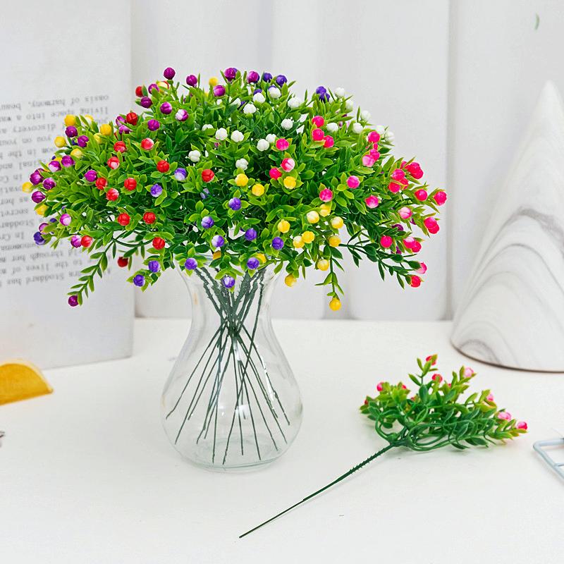 Decorative Flowers & Wreaths Artificial Flowers, 22cm5 Forks, Small Bunches Of Milan Outdoor Garden, Living Room Table Decoration Flower Arr
Decorative Flowers & Wreaths Artificial Flowers, 22cm5 Forks, Small Bunches Of Milan Outdoor Garden, Living Room Table Decoration Flower Arr