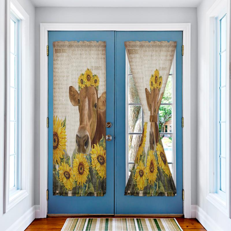 Curtain & Drapes Pastoral Style Retro Sunflower And Cow Curtains For Bedroom Living Room Door Japanese Kitchen Window
Curtain & Drapes Pastoral Style Retro Sunflower And Cow Curtains For Bedroom Living Room Door Japanese Kitchen Window