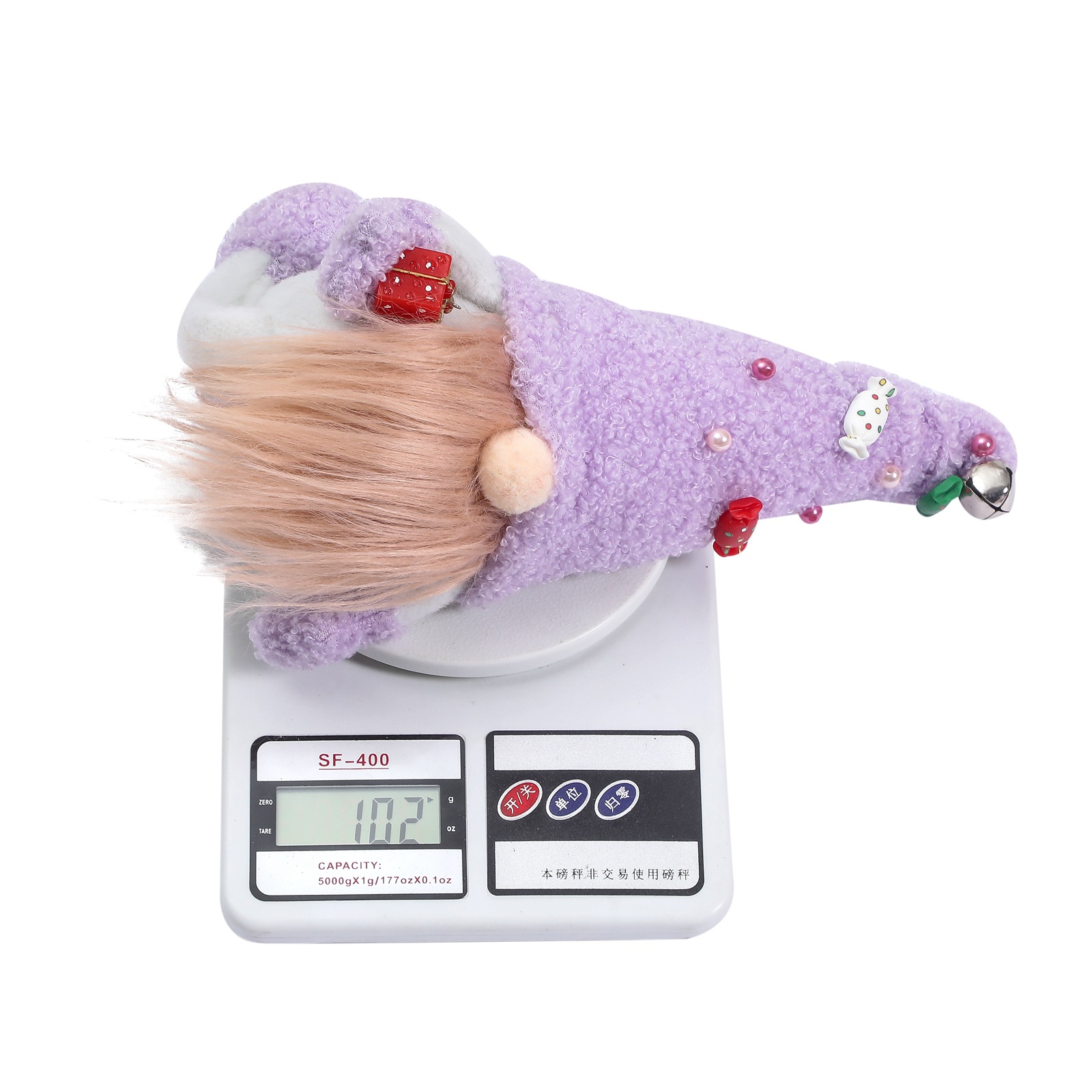 Stock Lovely Stuffed Plush Toy Purple Gnome Handmade Swedish Tomte Figurines Dolls Home Tabletop Ornaments FY3468