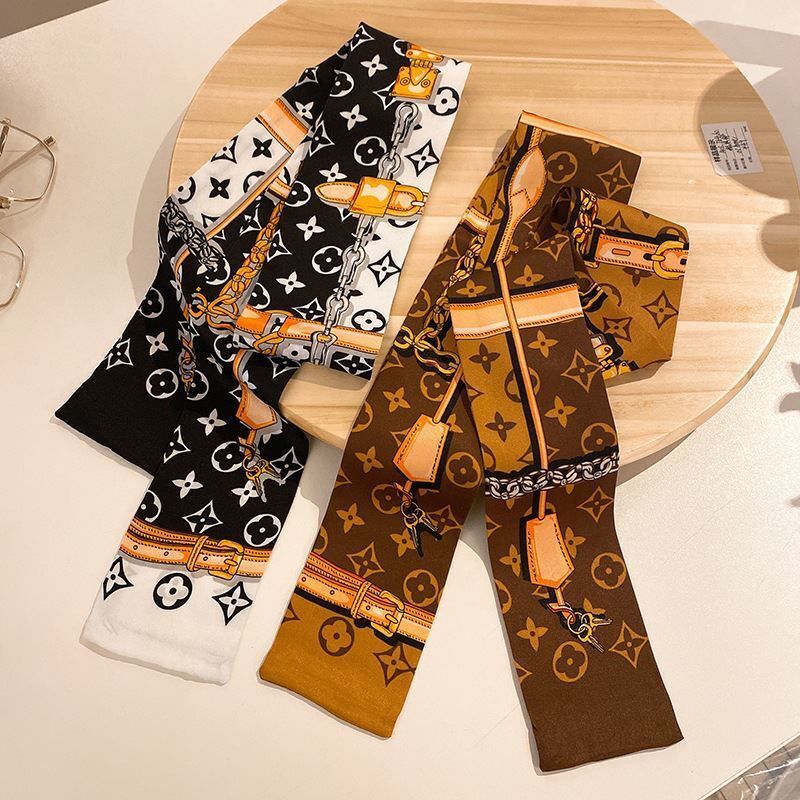dftgdszgh new double-layer main silk ribbon design printed women's silk scarves fashion headscarf brand handbag ribbon small long scarf 7*100cm, Blue;gray
dftgdszgh new double-layer main silk ribbon design printed women's silk scarves fashion headscarf brand handbag ribbon small long scarf 7*100cm, Blue;gray
